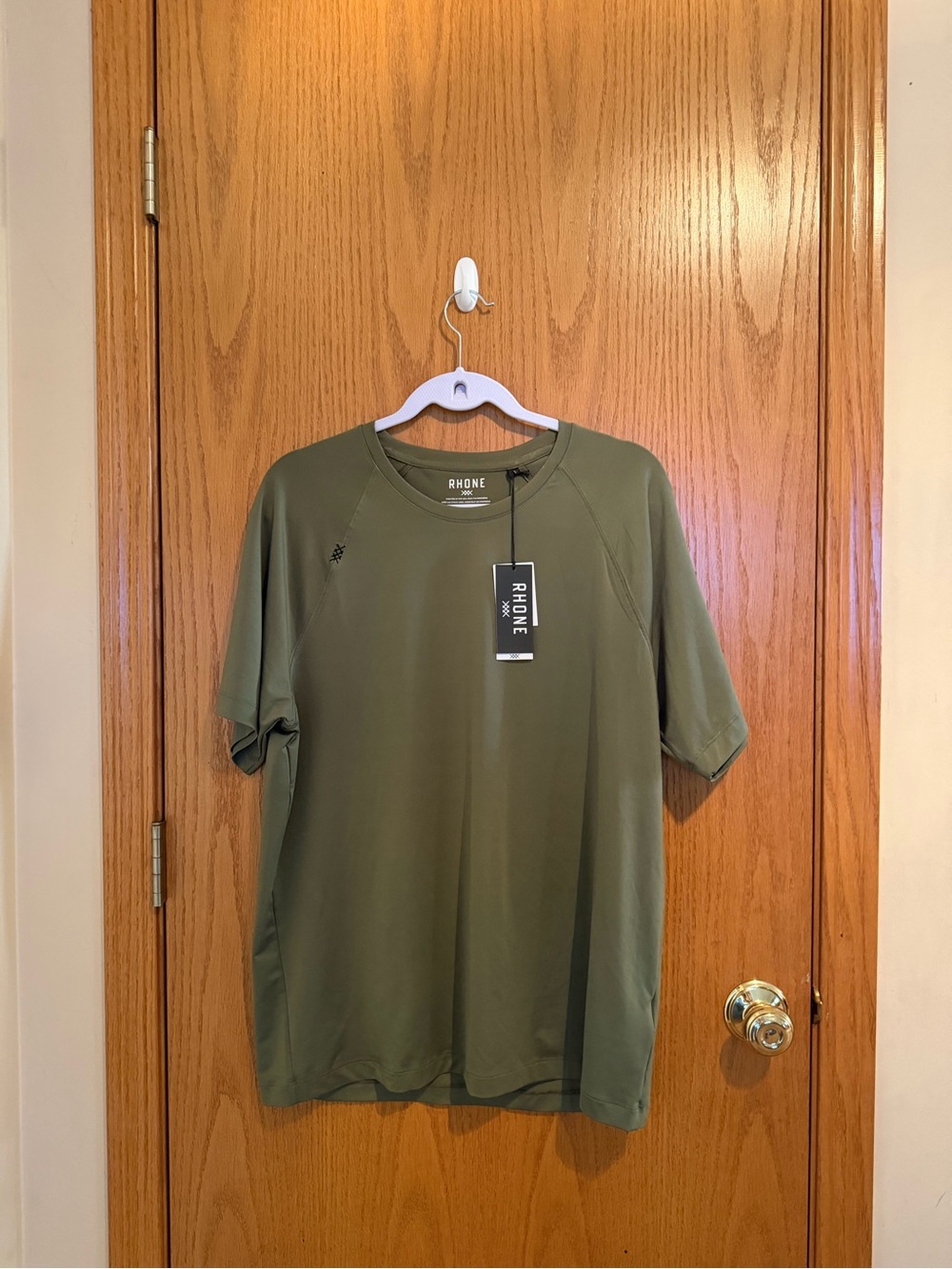 RHONE Olive Green Short Sleeve Performance Tee